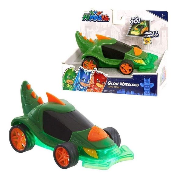 PJ Masks Glow Wheelers Owl Glider and Gekko Mobile Vehicles Toys NEW - Picture 2 of 10